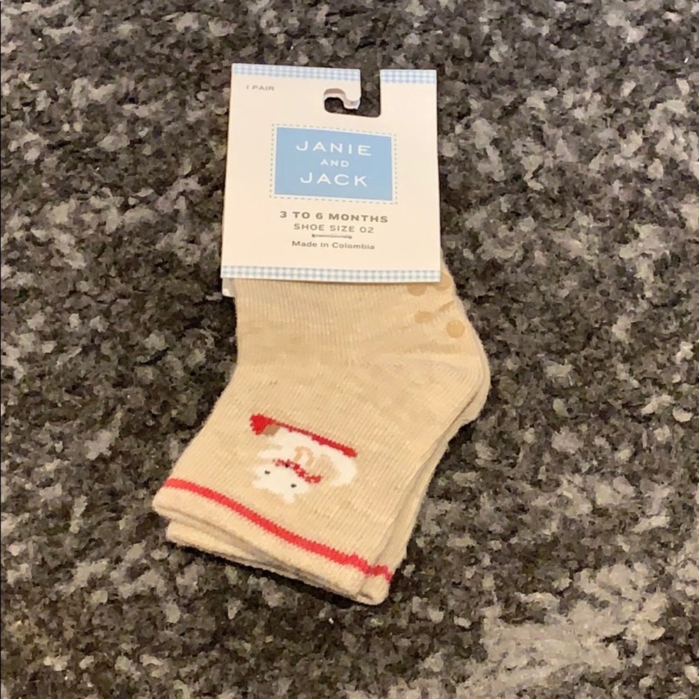 NWT Janie & Jack 3-6M Infant Baby Socks size 2